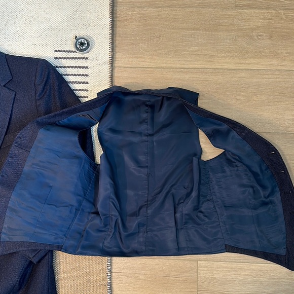 Vintage Classic Navy Men's Suit & Vest - Picture 5 of 8